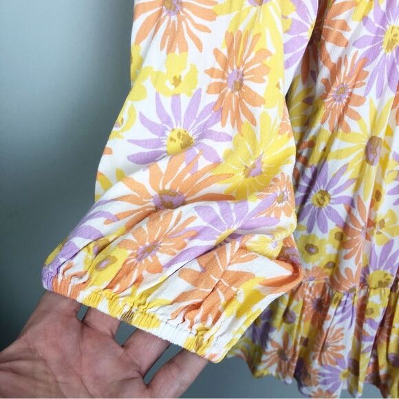 L*SPACE | Feelin’ Fine Cutout Mini Dress in Oopsie Daisy Print Women’s Size M - Picture 8 of 14